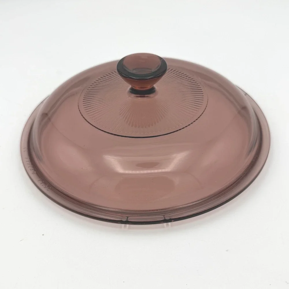 Corning‎ Visions Saucepan 1.5L Cranberry Glass V-1.5-B Pot with Lid